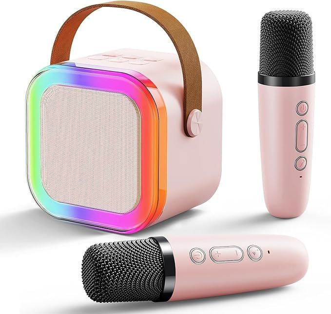 Portable Karaok sound system with 2 Wireless Mike