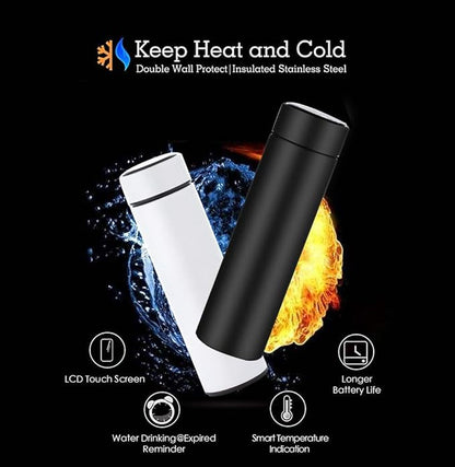 Vacuum Flask LED Temperature Display Water Bottle 500 ml