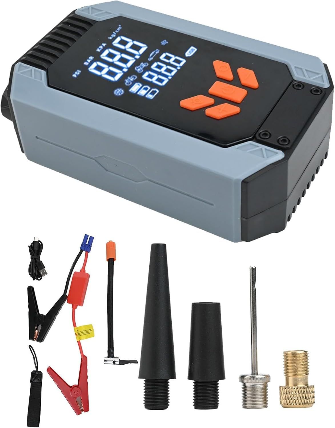 Portable 7200ACA Car Starter with Air Pump Battery Amplifier Power Bank 150 PSI